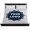 Logo Duvet Cover - King - On Bed - No Prop