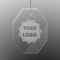 Logo Engraved Glass Ornaments - Octagon