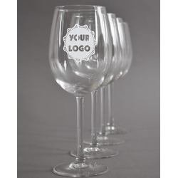 Logo Wine Glasses - Laser Engraved - Set of 4