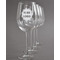 Logo Wine Glasses - Laser Engraved - Set of 4