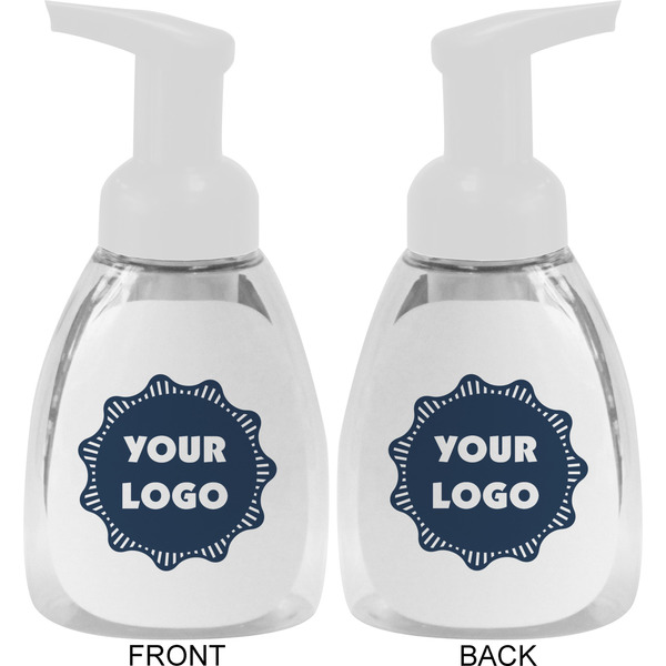 Logo Foam Soap Bottle - White - Front & Back