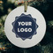Logo Frosted Glass Ornament - Round (Lifestyle)