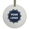 Logo Flat Glass Ornament - Round