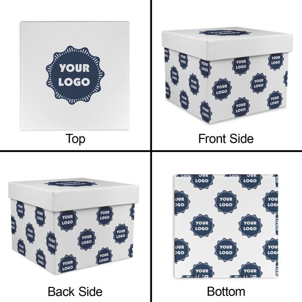 Logo Gift Boxes with Lid - Canvas Wrapped - Large - Approval