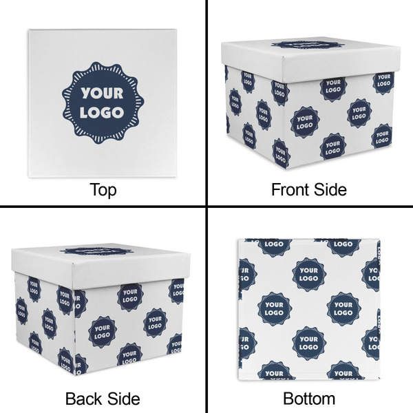 Logo Gift Boxes with Lid - Canvas Wrapped - Medium - Approval