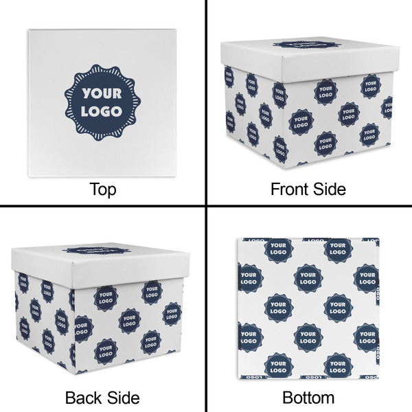 Logo Gift Boxes with Lid - Canvas Wrapped - X-Large - Approval