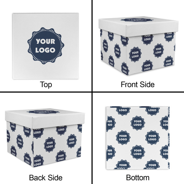 Logo Gift Boxes with Lid - Canvas Wrapped - XX-Large - Approval