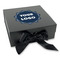 Logo Gift Boxes with Magnetic Lid - Black - Front (angle)