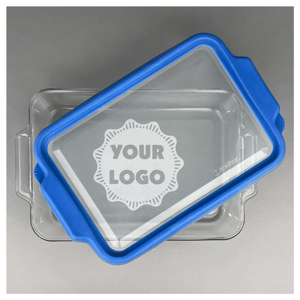 Logo Glass Baking Dish - 13"x9" - Dish w/ Lid