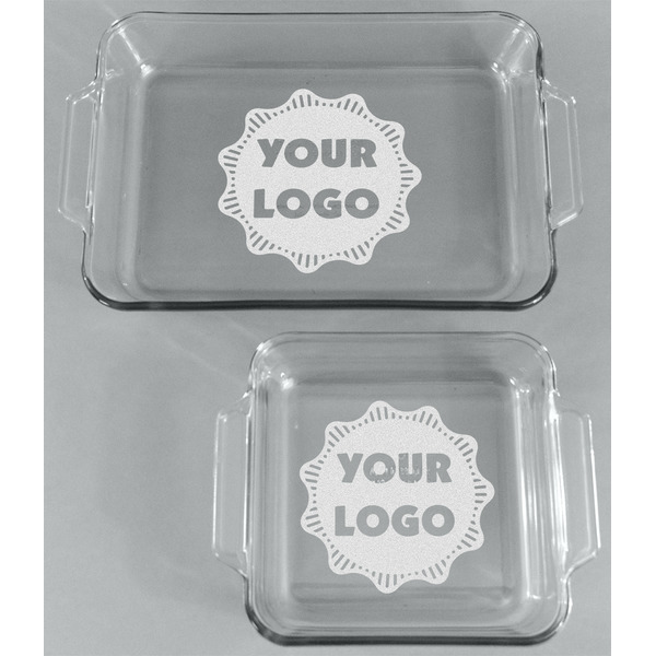 Logo Glass Baking Dish Set - Front