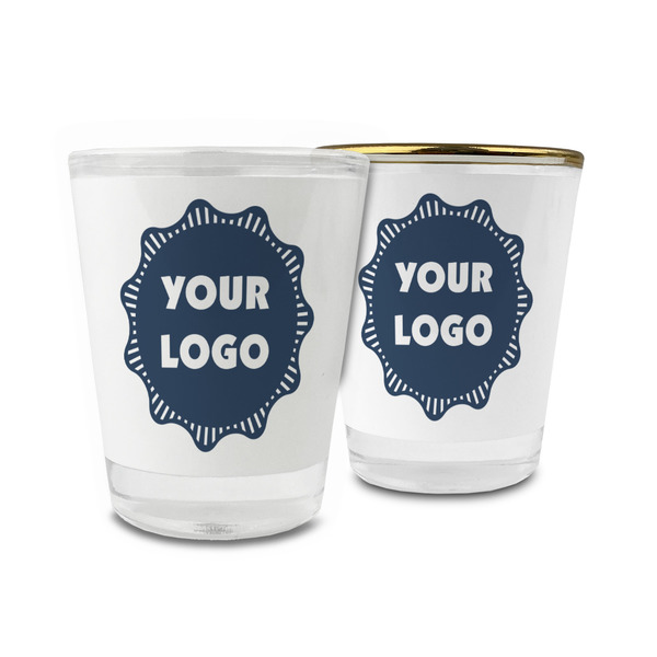 Custom Logo Glass Shot Glass - 1.5 oz