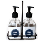 Logo Glass Soap & Lotion Bottles