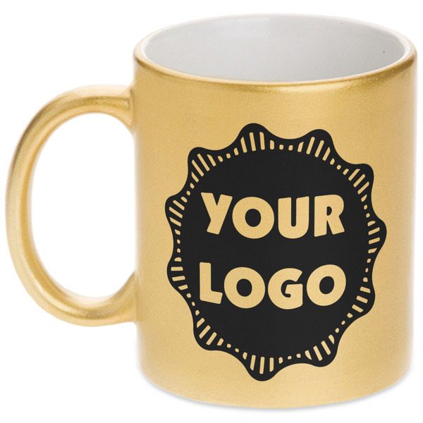 Custom Logo Metallic Gold Mug