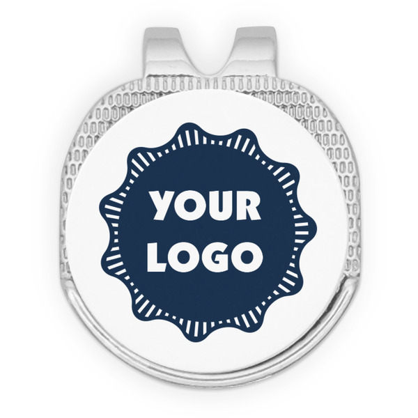 Custom Logo Golf Ball Marker - Hat Clip - Silver