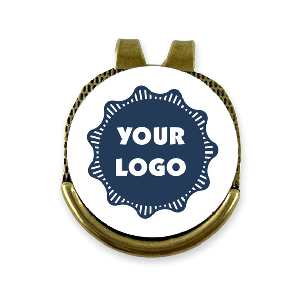 Custom Logo Golf Ball Marker - Hat Clip - Gold