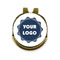 Logo Golf Ball Marker Hat Clip Gold - Front