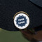 Logo Golf Ball Marker Hat Clip - Gold - On Hat