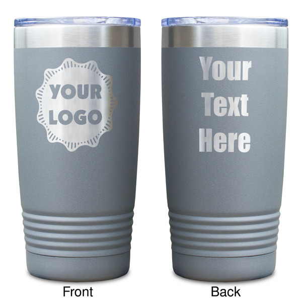 Logo Gray Polar Camel Tumbler - 20oz - Double Sided - Approval
