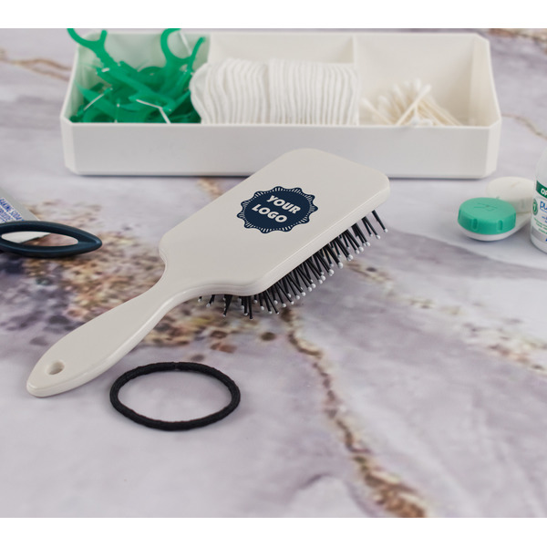 Logo Hair Brush - In Bathroom