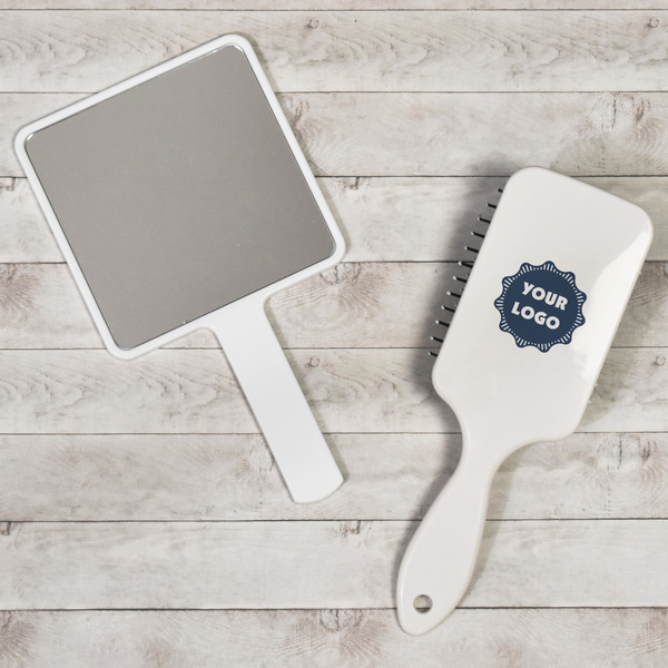Logo Hair Brush - In Context