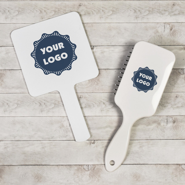 Logo Hand Mirrors - In Context