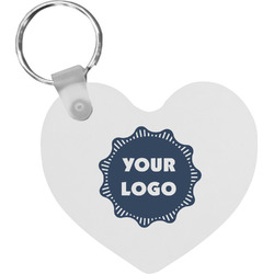 Logo Heart Plastic Keychain