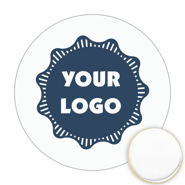 Custom Logo Printed Cookie Topper - Round