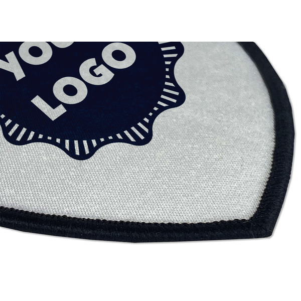 Logo Iron On Patch - Shield - Style B - Closeup