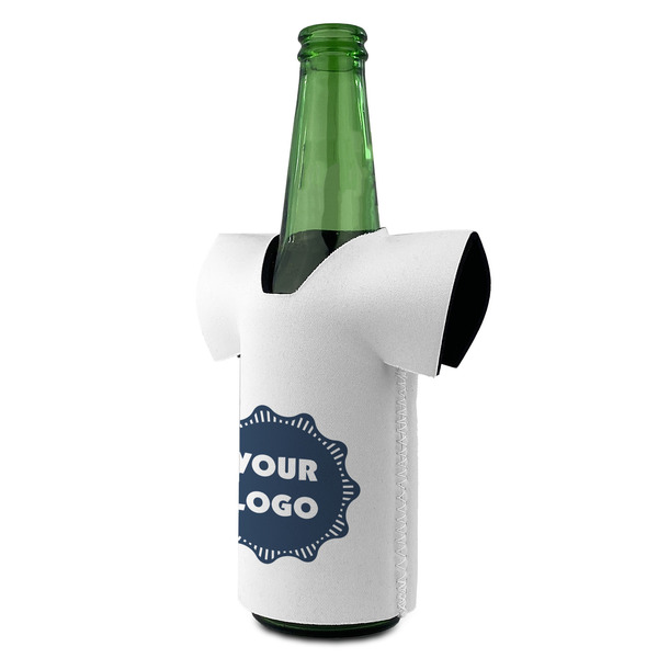 Logo Jersey Bottle Cooler - ANGLE (on bottle)