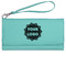 Logo Ladies Leatherette Wallet - Laser Engraved - Teal