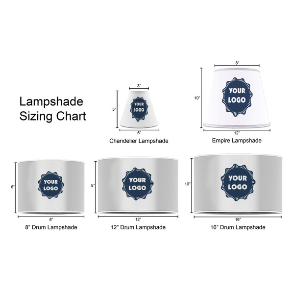 Logo Lampshade Sizing Chart