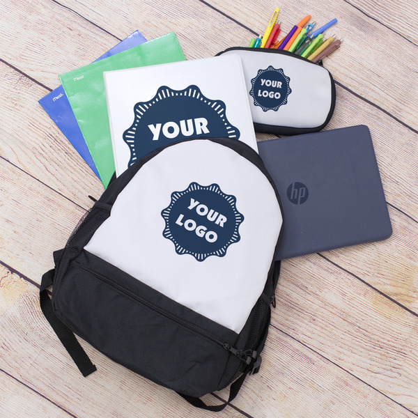 Logo Large Backpack - Black - With Stuff