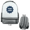 Logo Large Backpack - Gray - Front & Back View
