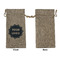 Logo Large Burlap Gift Bags - Front Approval