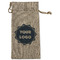 Logo Burlap Gift Bag - Large - Single-Sided