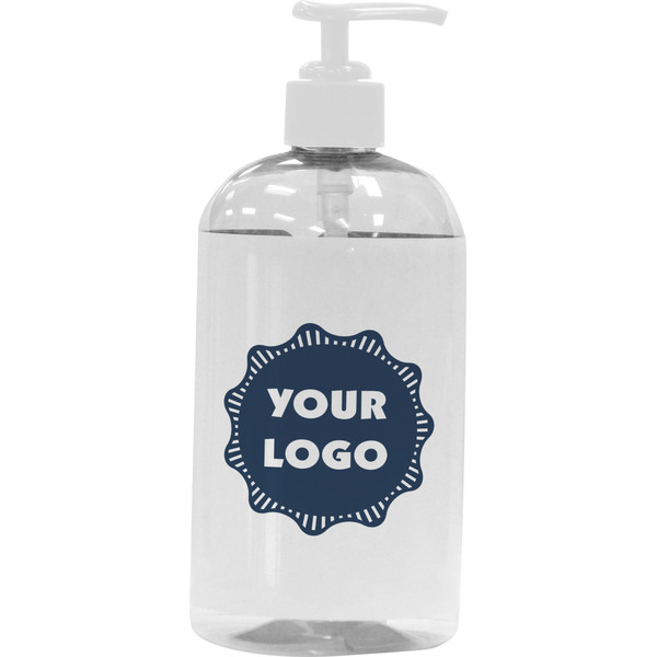 Custom Logo Plastic Soap / Lotion Dispenser - 16 oz - Large - White