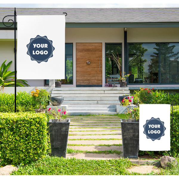 Logo Large and Small Garden Flag - LIFESTYLE