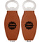 Logo Leather Bar Bottle Opener - Front and Back (double sided)