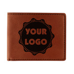 Logo Leatherette Bifold Wallet - Single-Sided