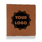 Logo Leather Binder - 1" - Rawhide