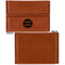 Logo Leather Business Card Holder Front Back Single Sided - Apvl