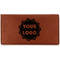 Logo Leather Checkbook Holder - Main