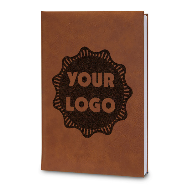 Custom Logo Leatherette Journal - Large - Double-Sided
