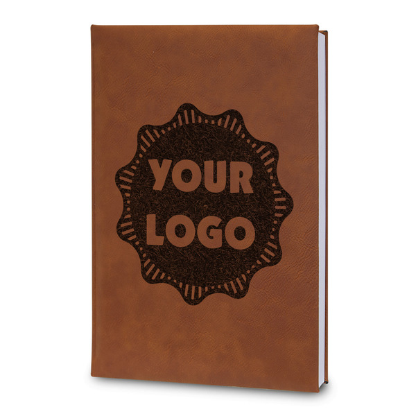 Custom Logo Leatherette Journal - Large - Double-Sided