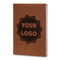 Logo Leatherette Journals - Large - Double Sided - Angled View