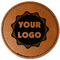 Logo Leatherette Patches - Round