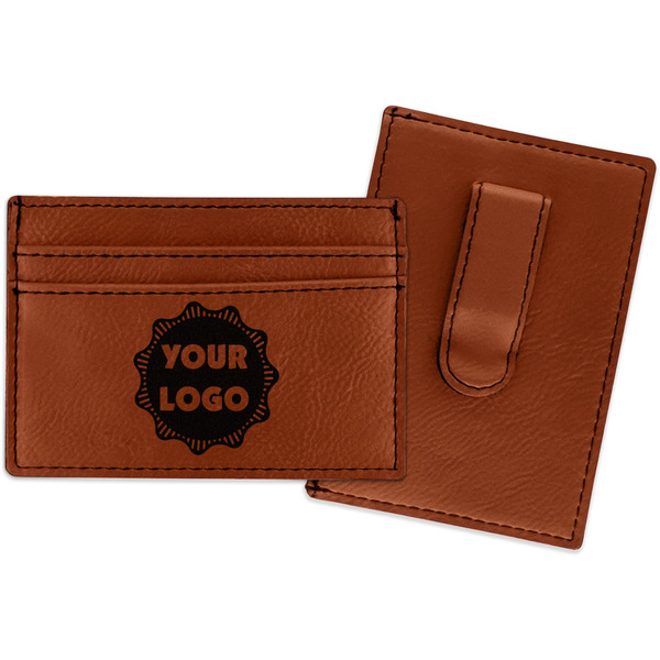 Custom Logo Leatherette Wallet with Money Clip