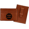 Logo Leatherette Wallet with Money Clips - Front and Back