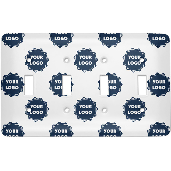 Custom Logo Light Switch Cover - 4 Toggle Plate