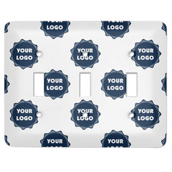 Logo Light Switch Cover - 3 Toggle Plate